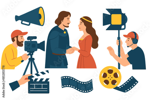 Filming a Historical Scene