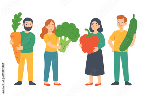 People Holding Fresh Vegetables