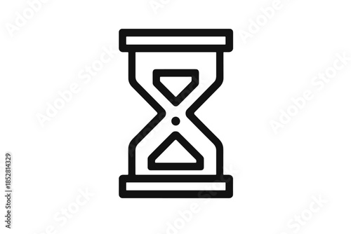 Hourglass Icon on Gradient Background