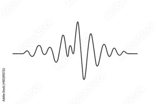 Abstract waveform visualization with gradient background