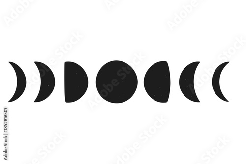 Moon Phases Gradient Background