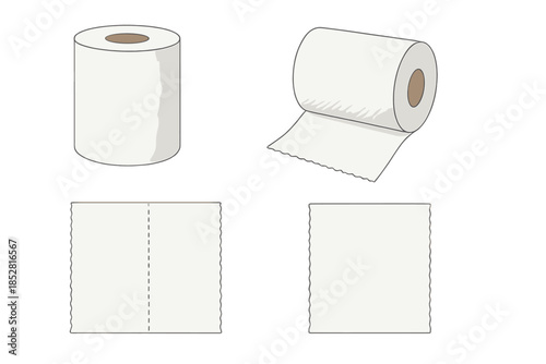 Toilet Paper Rolls and Sheets