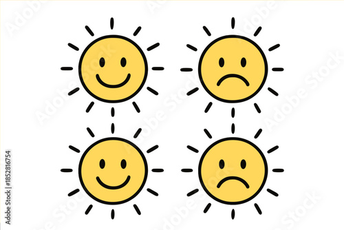 Happy and Sad Suns