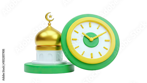 Mosque and Clock: Time for Islamic Celebration
