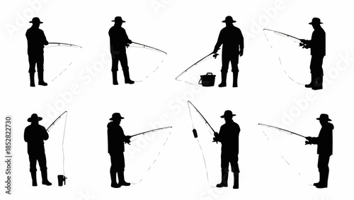 vector silhouettes of people