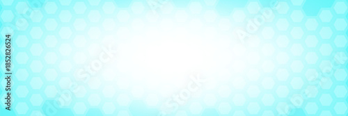 Modern health care or medical background design. Health care innovation concept. Horizontal header web banner. Abstract geometric background with hexagon shapes for medicine, science, chemistry eps10