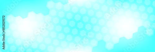 Modern health care or medical background design. Health care innovation concept. Horizontal header web banner. Abstract geometric background with hexagon shapes for medicine, science, chemistry eps10