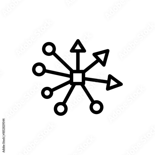 Central node with multiple connections