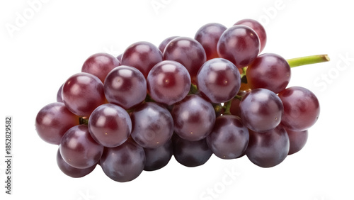 Tableau sur toile Bunch of ripe red grapes isolated PNG, fresh fruit with a sweet and juicy taste