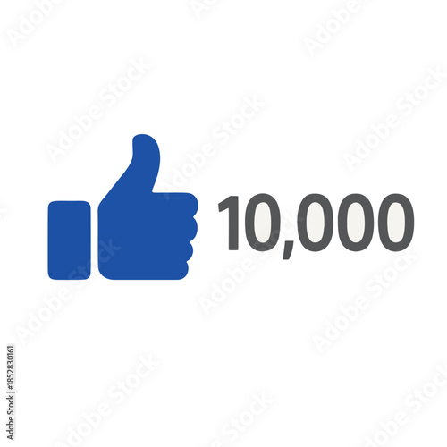 3D vector illustration of a thumb up icon and like symbol showing a hand finger sign for social media web communication and internet business vote design concept