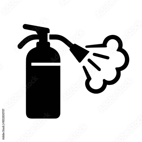 Icon Fire extinguisher spraying