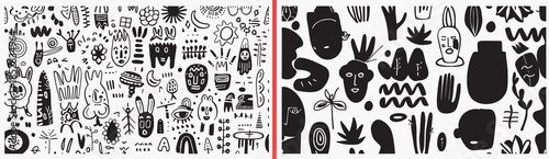 cute object clipart, random doodle icons, hand drawn cute elements, playful icon illustration, kawaii object drawings, black white cute clipart, printable doodle icons, kids illustration pack, object 