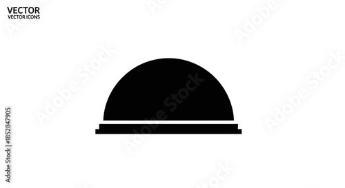 Black cloche food cover dish.