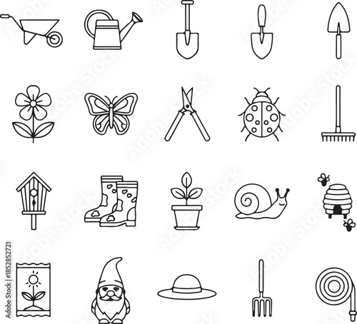 Gardening essentials and critters