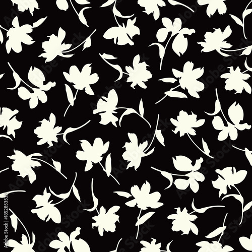 Abstract floral pattern perfect for textile design,