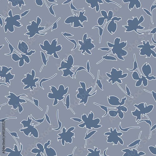 Abstract floral pattern perfect for textile design,