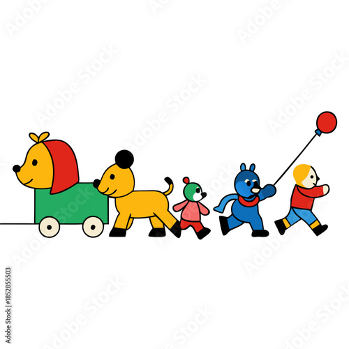 children playing with toys