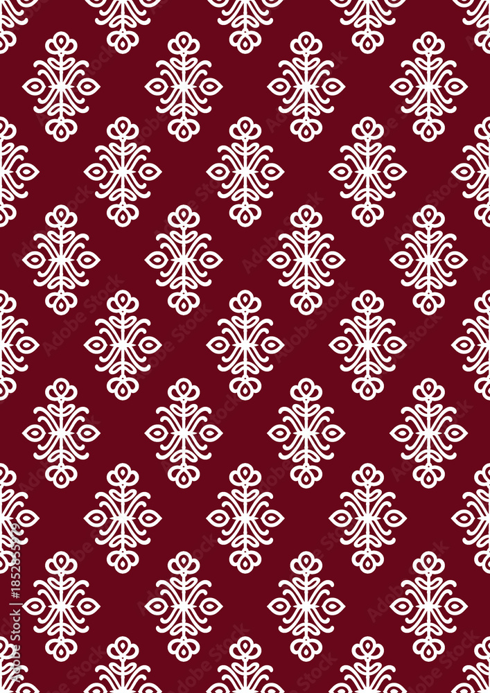 Fototapeta premium Seamless Elegant Floral Pattern for Digital Textile Print | Vintage Flower All Over Design