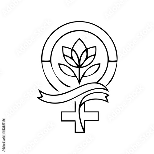 Symbol of faith and growth isolated on transparent background