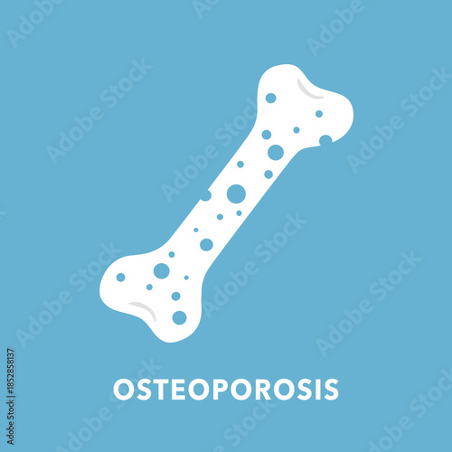 Osteoporosis vector design illustration isolated on white background