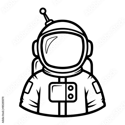 illustration of astronaut profile photo