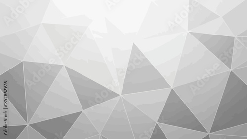 Abstract geometric background with triangles in shades of gray and white.