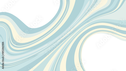 Abstract swirling pattern with light blue and cream colors, creating a dynamic visual effect.