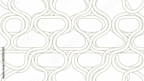 An abstract, repeating pattern of interwoven, flowing lines forming an organic, almost cellular structure.