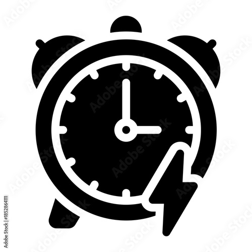 fast time glyph icon