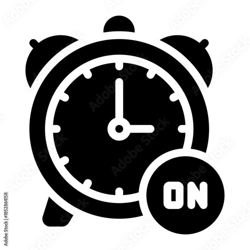 on time glyph icon