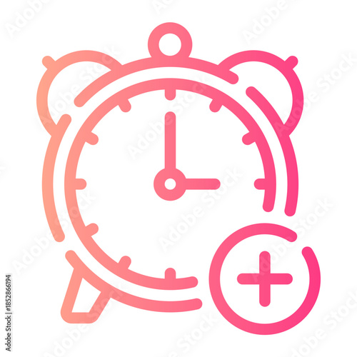 add time gradient icon