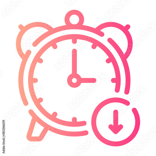 reduce time gradient icon