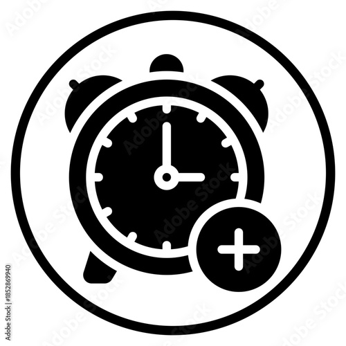 add time glyph icon