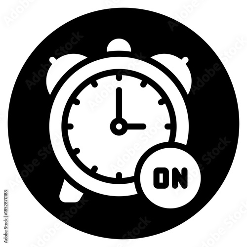 on time glyph icon