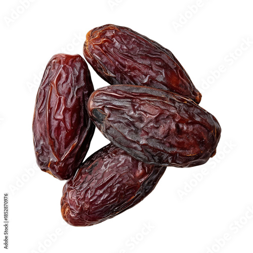 Wallpaper Mural A close-up view of rich, succulent dates showcasing their natural texture and color, highlighting their nutritious benefits and culinary potential on transparent background Torontodigital.ca