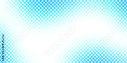Transparent soft blue halftone dot pattern