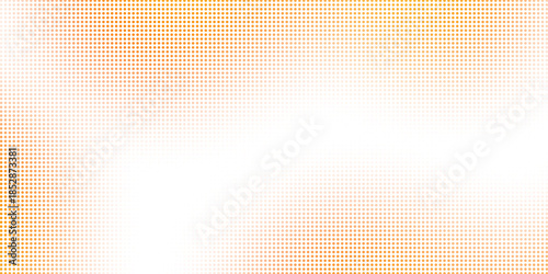 Transparent soft orange halftone dot pattern