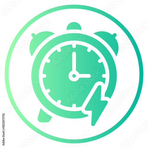 fast time gradient icon