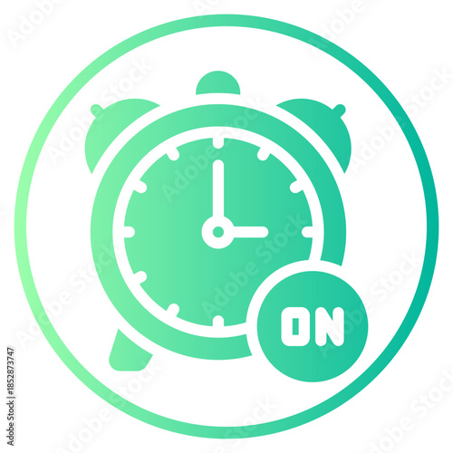 on time gradient icon