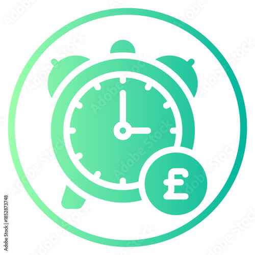 Free Download pound gradient icon - GFXLoad