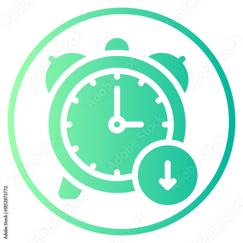 reduce time gradient icon