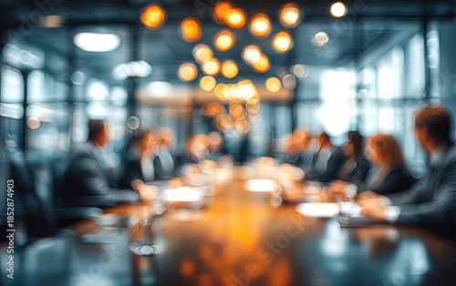 Wallpaper Mural Brainstorming Meeting Background Blur, blur backdrop background. High quality. High quality. High quality Torontodigital.ca