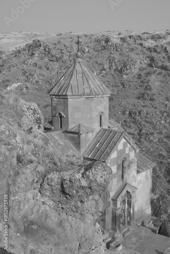 An Armenian church in the mountains. An apostolic monastery in the countryside. A temple on a hilltop.
