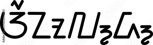  Illustration vector graphic of the name Arnold, Sundanese script. Great for printing on your personal items