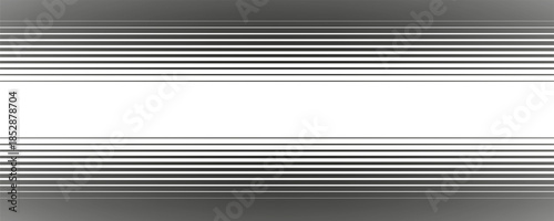 Half tone line pattern. Faded halftone black lines. Fading gradient background. Horizontal abstract geometric texture with parallel stripes.Eps10