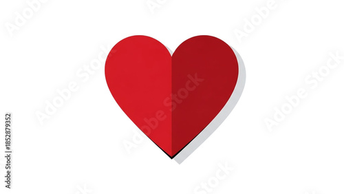Free Download Red heart symbol isolated on transparent background - GFXLoad