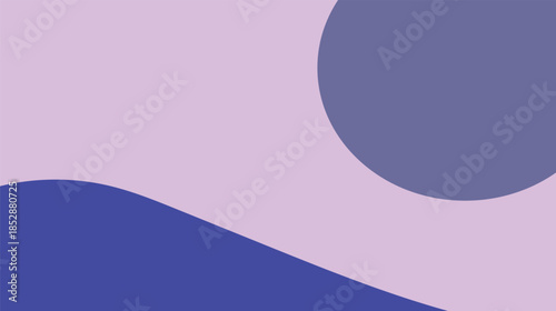 Smooth abstract background featuring purple and blue wavy lines with a pink light effect and artistic vector curves for a modern business wallpaper texture design