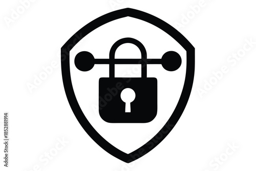 vpn vector icon silhouette
