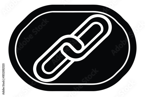 url link vector icon silhouette