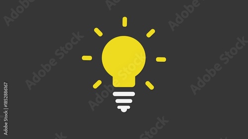 Illuminating Ideas: A brilliant lightbulb glows brightly, radiating innovative ideas and sparking creative thought against a dark backdrop.